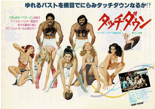 Semi-Tough 1977 M. Ritchie Japanese Original Mini Movie Poster Chirashi Flyer B5