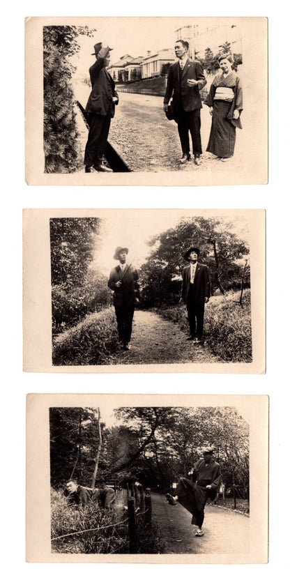 Antique Original 3pcs Photomontage Surrealism Surrealisme Japanese Photo Rare