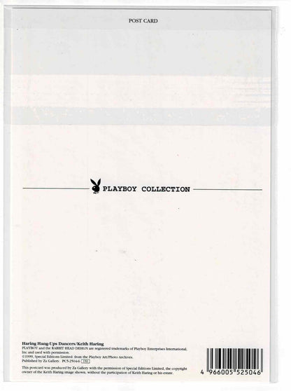 Keith Haring Playboy Collection Postcard 1999 Za Gallery Original PVC Sleeve NOS