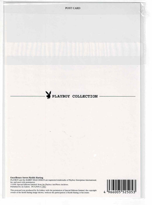 Keith Haring Playboy Collection Postcard 1999 Excellence Saves NOS Original Slee
